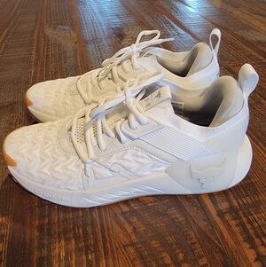 Under Armour Project Rock 6 UA Training Shoes White 3026534 100 Men's Sz 8